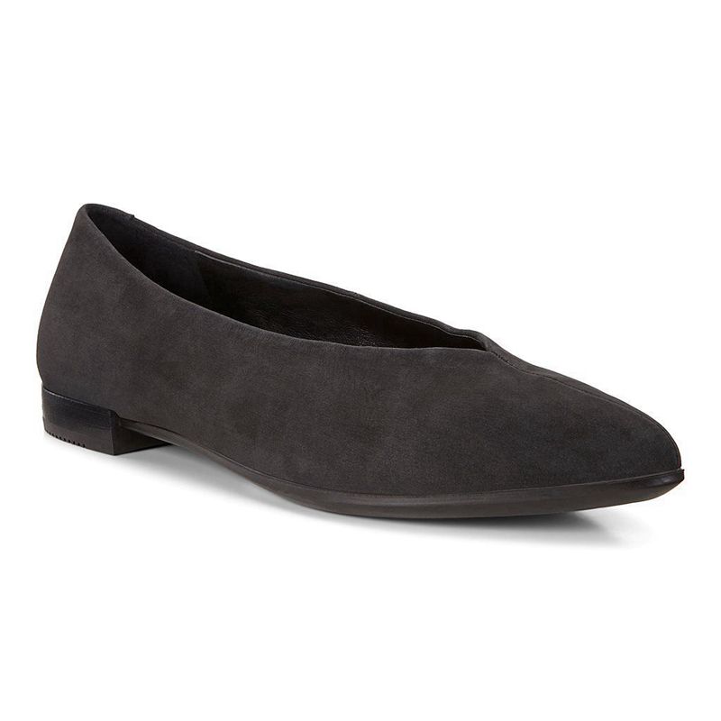 Women Ecco Shape Pointy Ballerina - Ballerina Black - India EXVPNR792